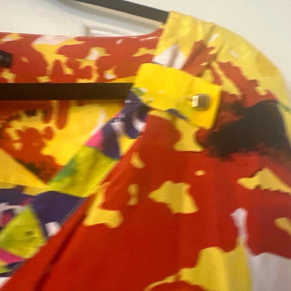 Antonio Melani 100%silk , floral women’s blouse L,perfect conditions - Picture 3 of 8